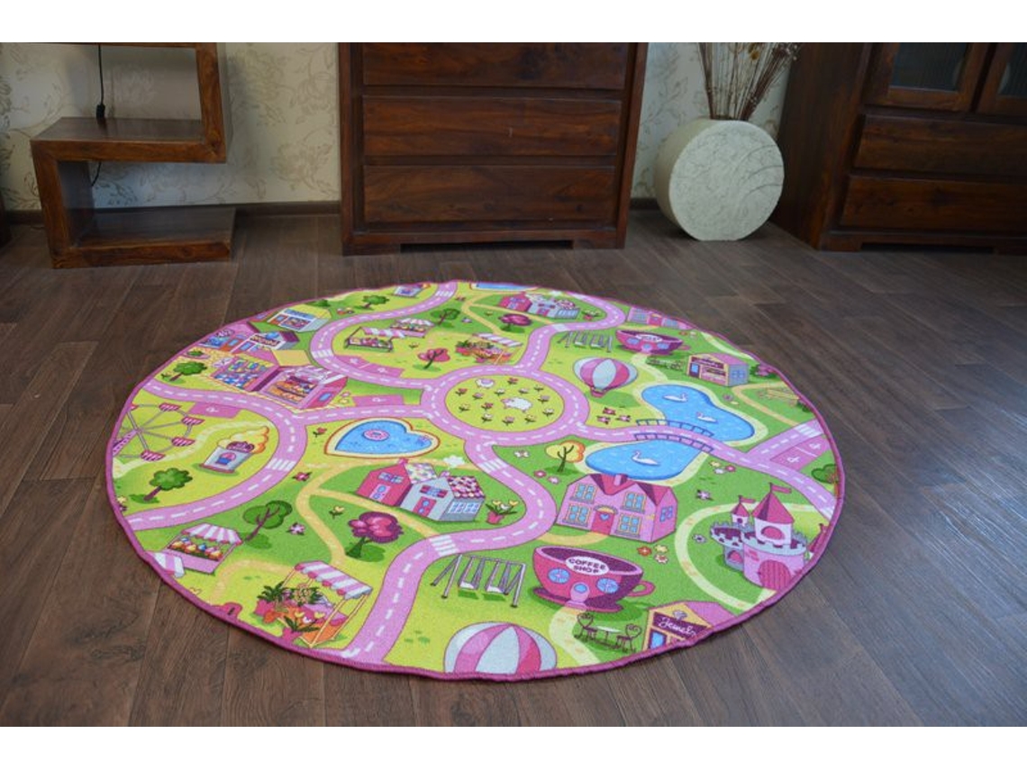 Alfombra Infantil Sweet Town Círculo (circulo 170 cm)