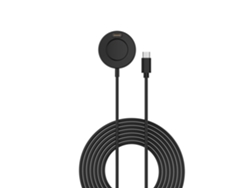 Cargador de reloj con interfaz Garmin EPIX 2 Type-C/USB-C con función de datos (negro)