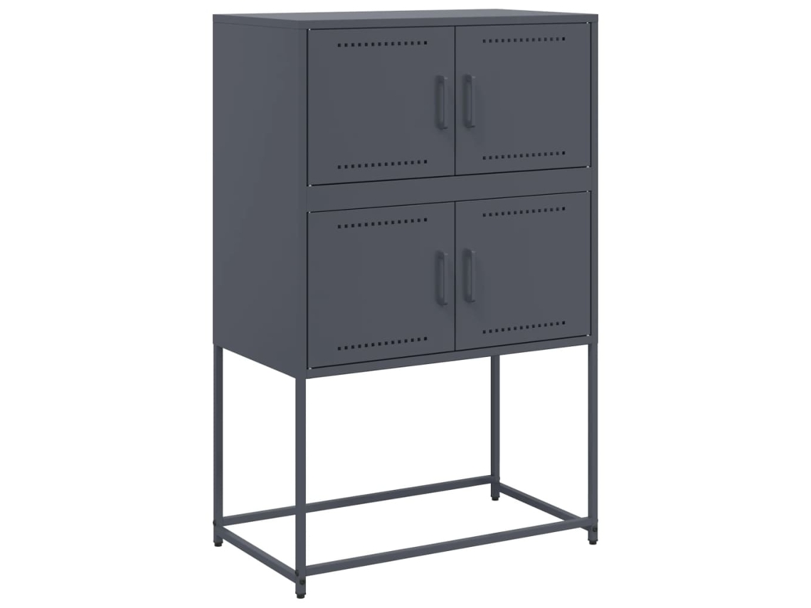 Maison Exclusive - Aparador De Acero Gris Antracita 68,5x38,5x107 Cm