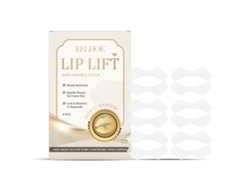 Parches labiales antiarrugas y crema hidratante para labios eficaces.