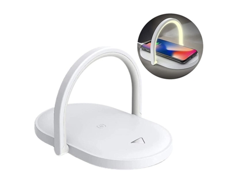 3 In 1 Wireless Charger Led Night Light Touch Control Bedside Table Lamp Phone Holder