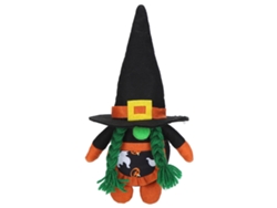 Gnomo de peluche de Halloween, decorativo, portátil y ecológico