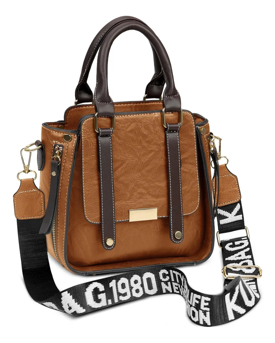 Bolso de mano impermeable de moda para mujer, bolso de cuero Puvayotoy