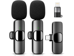 Micrófono Yrf Inalámbrico (lightning/usb-c): Cancelación De Ruido, 20m De Alcance Y Plug & Play. Ideal Para Iphone, Android, Vlog Y Tiktok