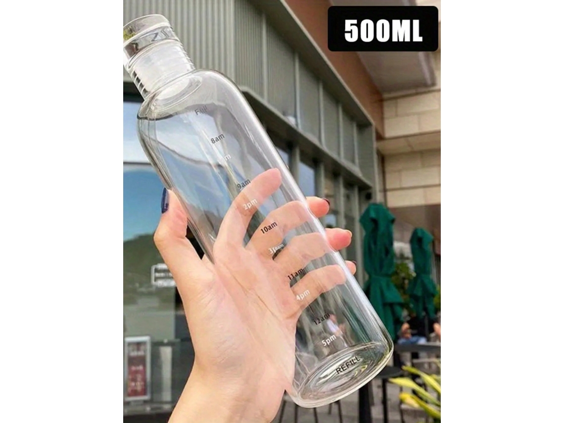 Botella deportiva portátil, a prueba de fugas y sin BPA. Mdug (blanca)