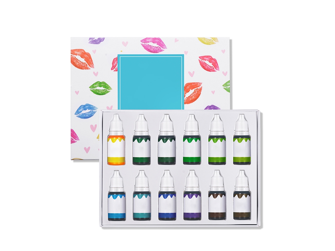 12 Frascos De 10 Ml De Tintes Para Brillo Labial Para Maquillaje Casero