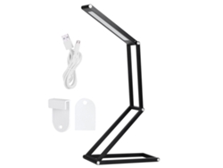 NEVEANCE Lámpara de Mesa Plegable LED Portátil con Regulación de Brillo y Carga USB para Hogar y Oficina