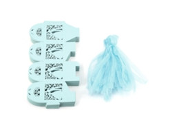 50 cajas de chocolate y azúcar azules para regalos de boda, decoración de bodas y aniversarios.