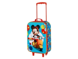 Disney Mickey Mouse Scooter Maleta Trolley Soft 3d, Azul