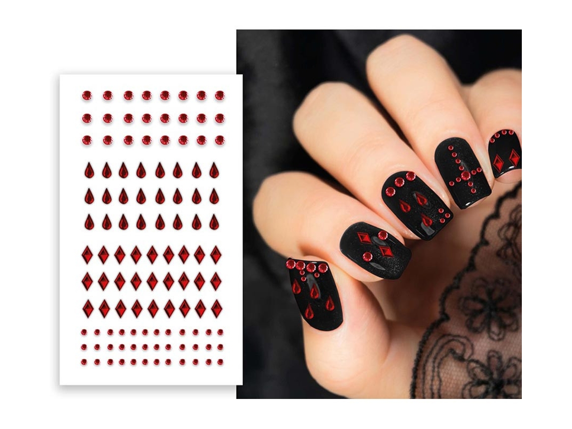Pegatinas para Uñas roja