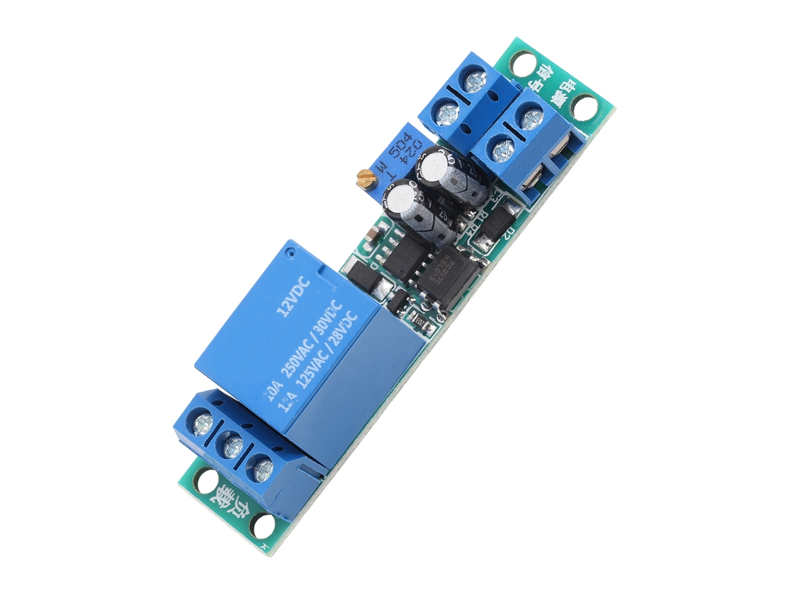 Módulo De Relé De Temporizador Ajustable Con Retardo De Apagado Por Señal Trigger Dc12v