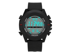 Reloj Electrónico Deportivo Con Correa De Silicona Y Pantalla Led Rojo