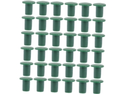 Inoomp 48 Piezas De Tapas De Pvc Para Protección De Plantas, Fijación De Tubo De Bambú, Protección Para Jardín
