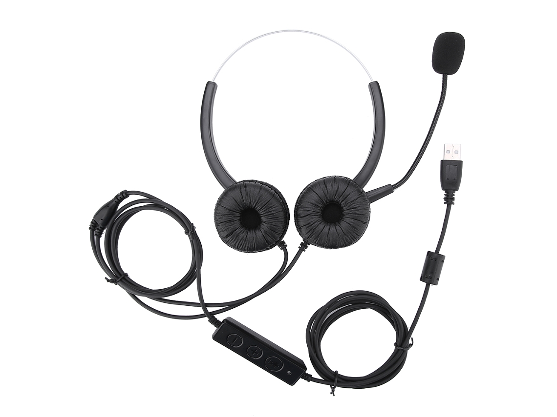 Headset Usb Para Call Center Com Microfone E Cancelamento De Ruído Rotação 330°