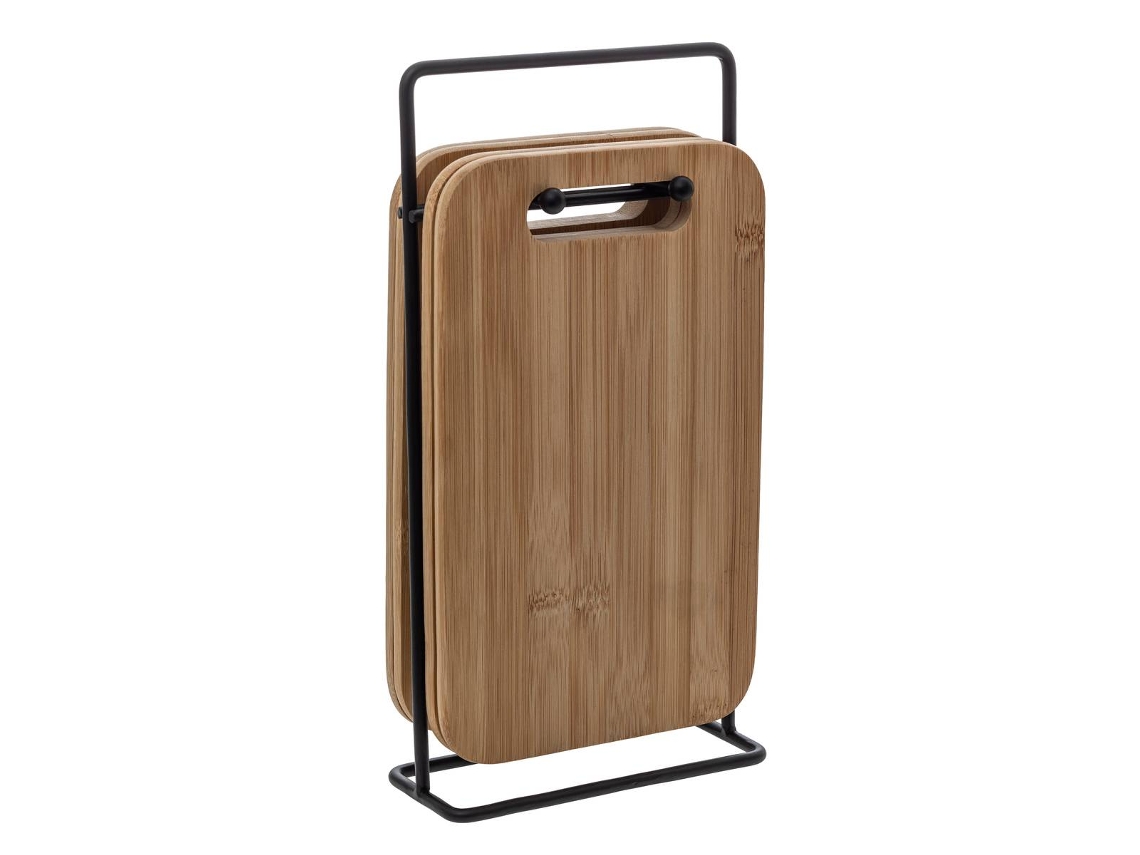 4 Tablas para cortar tapas de bambú negro 5 FIVE SIMPLY SMART