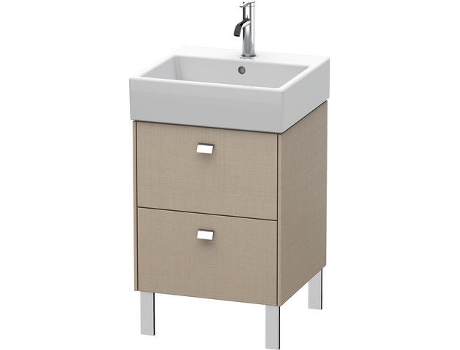 Mueble bajo lavabo DURAVIT Brioso de 48,4 x 45,9 cm 2 extraíbles incl. hueco para sifón y delantal para lavabo Vero Air 235050
