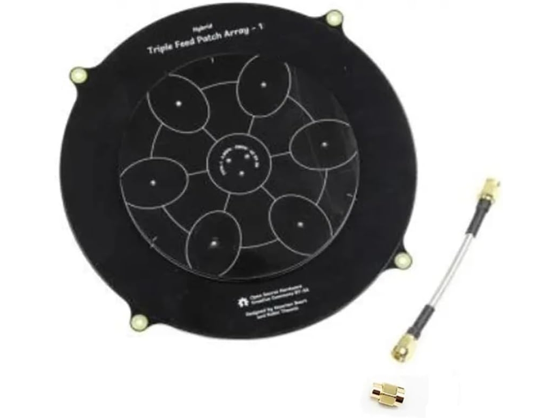 Antena Fpv De Parche De Triple Alimentación De 150 Mm, 5,8 Ghz, 14 Dbi, Tipo Pagoda
