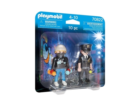 Muñecos PLAYMOBIL Duo Pack Policia Y Vandalo (Edad Mínma Recomendada: 4 años)