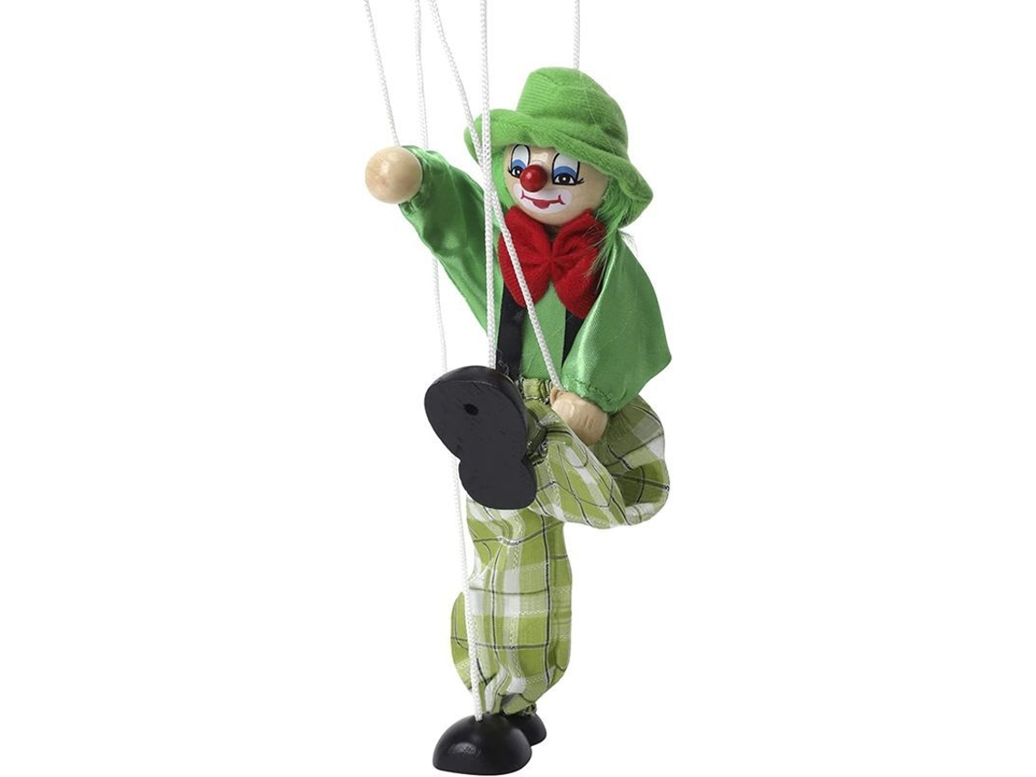 Marioneta De Payaso Con Cuerdas, Manos Y Pies Articulados, Regalo De Navidad Para Niños.