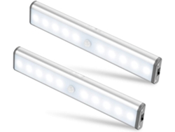 Paquete De 2 Bombillas Led – 2 Modos De Iluminación, Luz Portátil Para Armarios, Luz De Acento