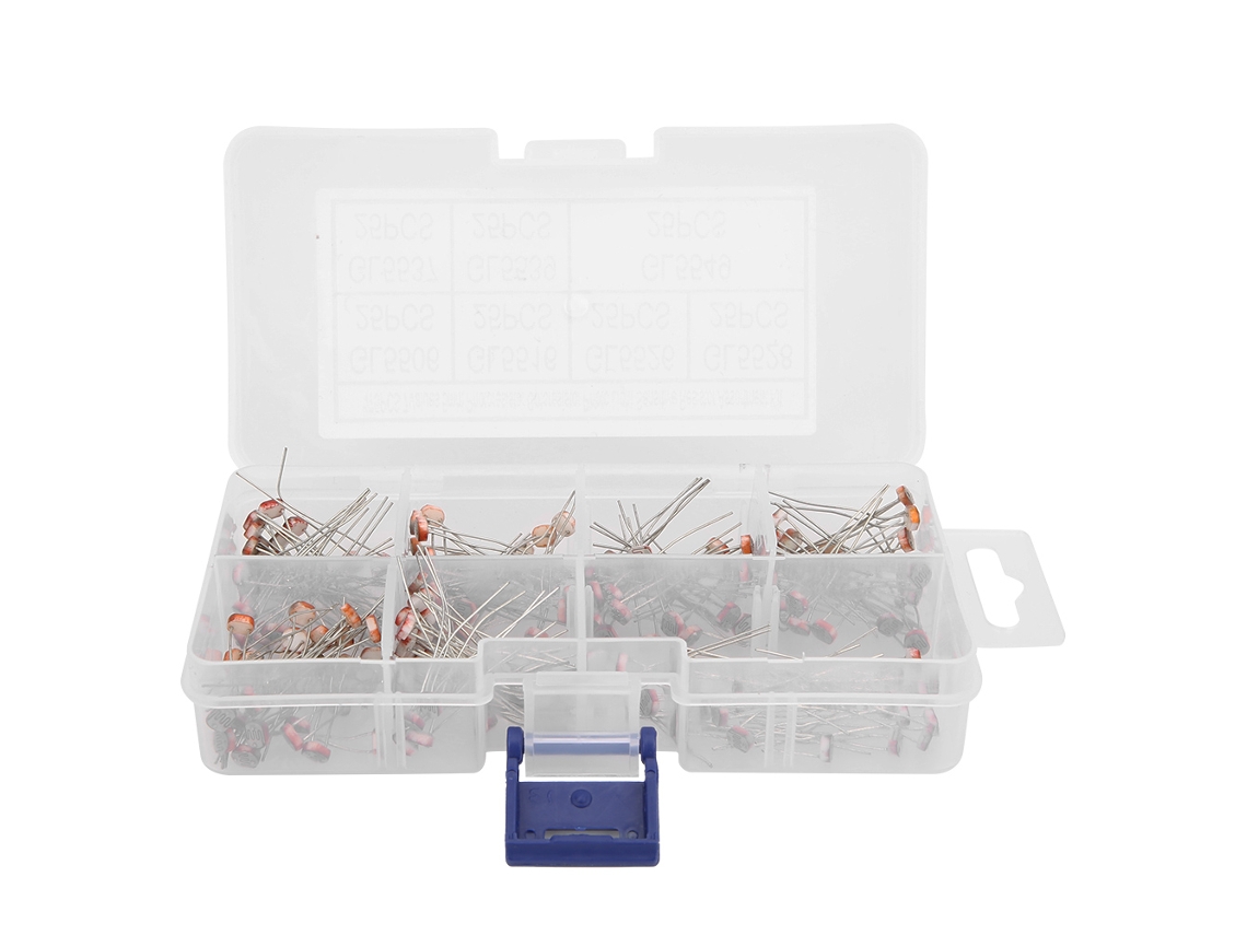 Kit De 175 Piezas Resistencias Fotosensibles Gl5506 Gl5516 Gl5526 Gl5528 Gl5537 Gl5539 Gl5549 Componentes Electrónicos