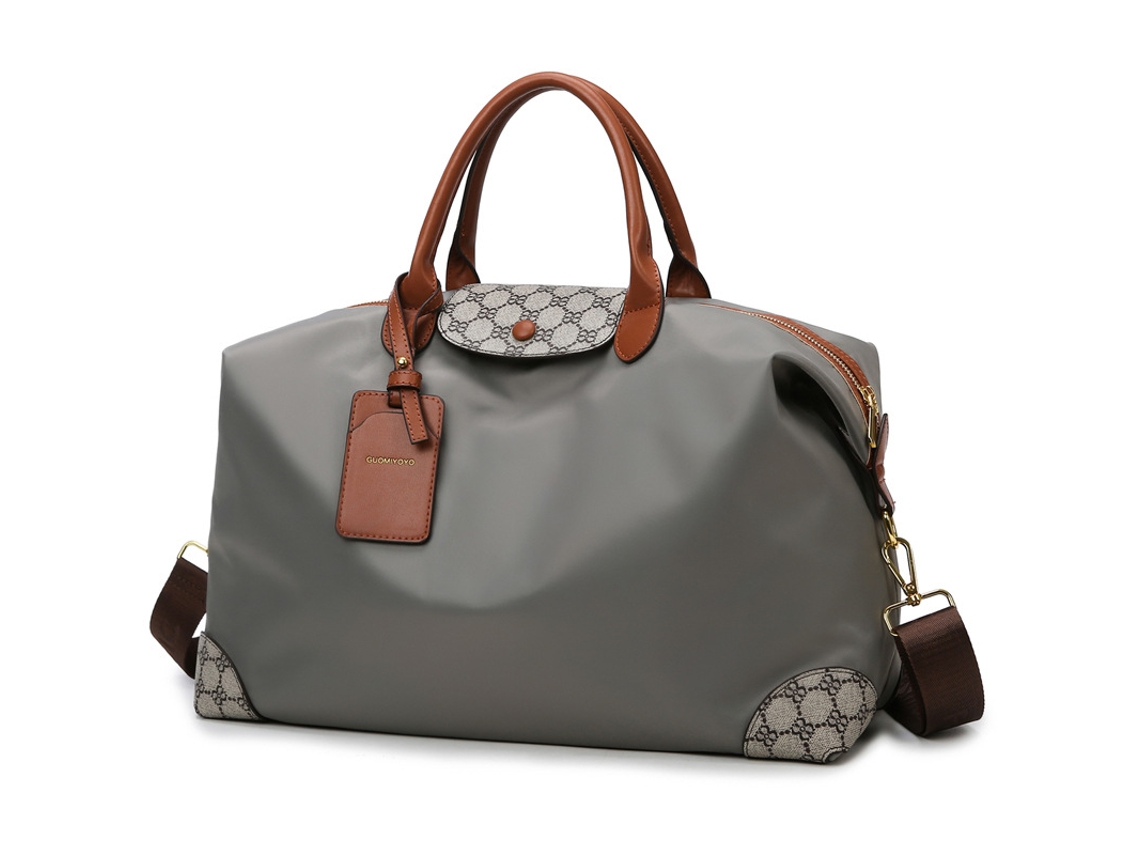 (Gris pequeño) Neceser de viaje de corta distancia, gran capacidad, bolso de mano, para viajes de negocios y de negocios, yoga y gimnasio.