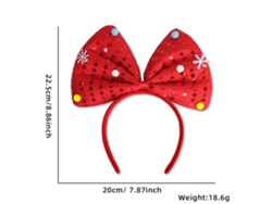 Diadema navideña con cuernos, accesorio navideño brillante, ideal para fiestas, cosplay y uso diario Aeuzwr (Estilo 60)