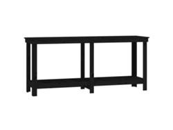 Banco de trabajo 180x50x80 Cm Pino Negro Macizo MAISON EXCLUSIVE