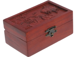 Joyero Madera Tallado Pulseras Pendientes Delicado Organizador Estilo Retro Perfecto Regalo Cumpleaños
