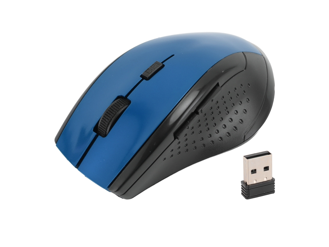 Ratón Inalámbrico 2.4g Con Receptor Óptico Usb, Portátil, De Alta Precisión Para Ordenador Portátil/de Sobremesa, Azul.