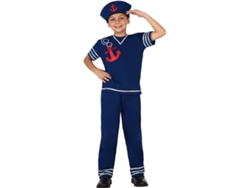 Disfraz de Niño DISFRAZZES Marinero Azul Con Ancla (Talla: 3 a 4 años)