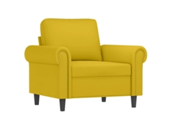 Juego De Sofás Con Cojines 3 Piezas Terciopelo Amarillo