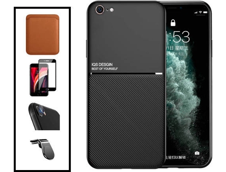Kit Carcasa Magnetic Lux iPhone SE 2022 PHONECARE Negro