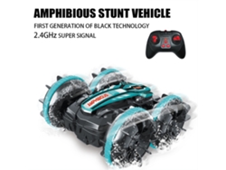 Coche anfibio infantil con control remoto, diseño impermeable, maniobras de 360° y derrape, modelo azul para divertirse. Aeuzwr