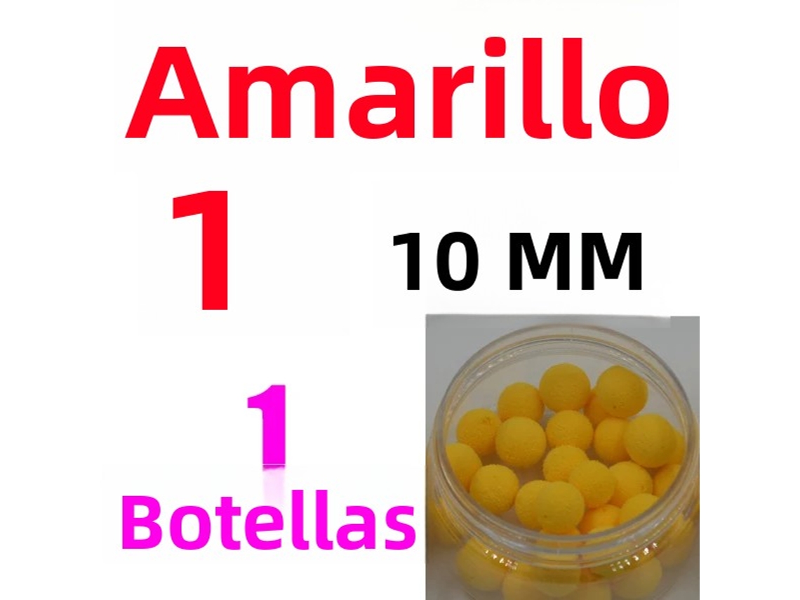 (10 Mm Amarillo) Una Botella De Cebo Para Carpas, 4 Sabores, Incluye Flotador, Cebo Artificial Para Carpas.