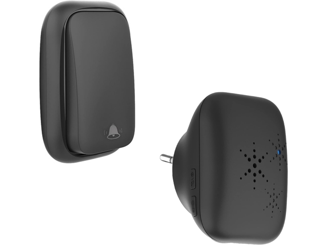 Timbre inalámbrico para casas grandes y villas, timbre exterior impermeable IP65 de ultra largo alcance con timbres personalizables, F