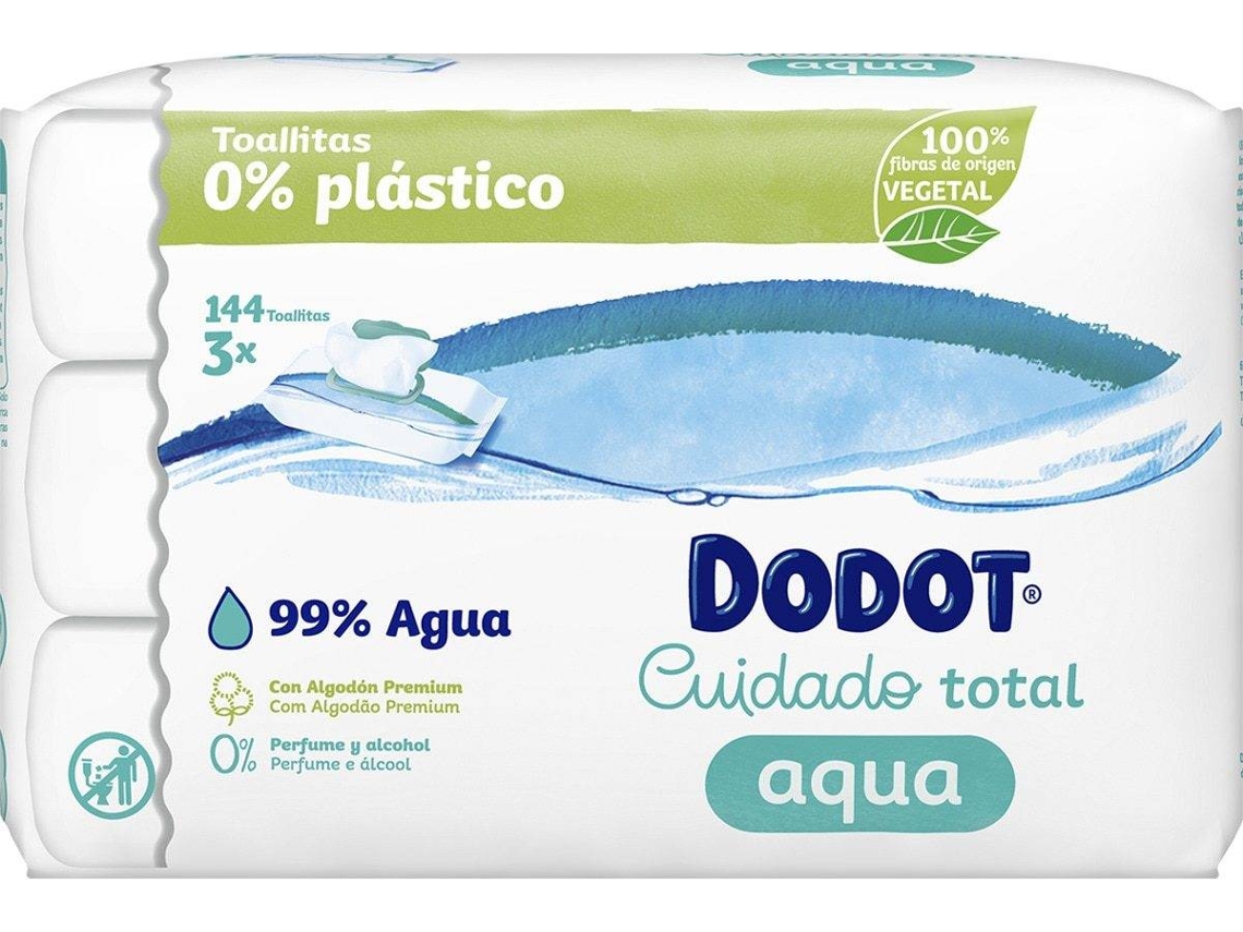 Dodot Aqua Pure Toallitas con Tapa, 48 Toallitas