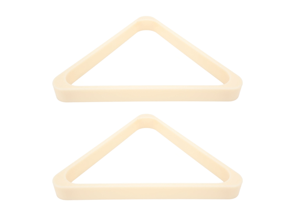 Piscina triangular blanca de 5,75cm, 2 piezas fabricada en ABS, estructura sencilla y fácil de usar.