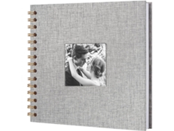 Álbum De Fotos Diy De 8 Pulgadas, Papel Kraft Rígido Para Cumpleaños Y Bodas (20 Hojas/gris) Gertiz