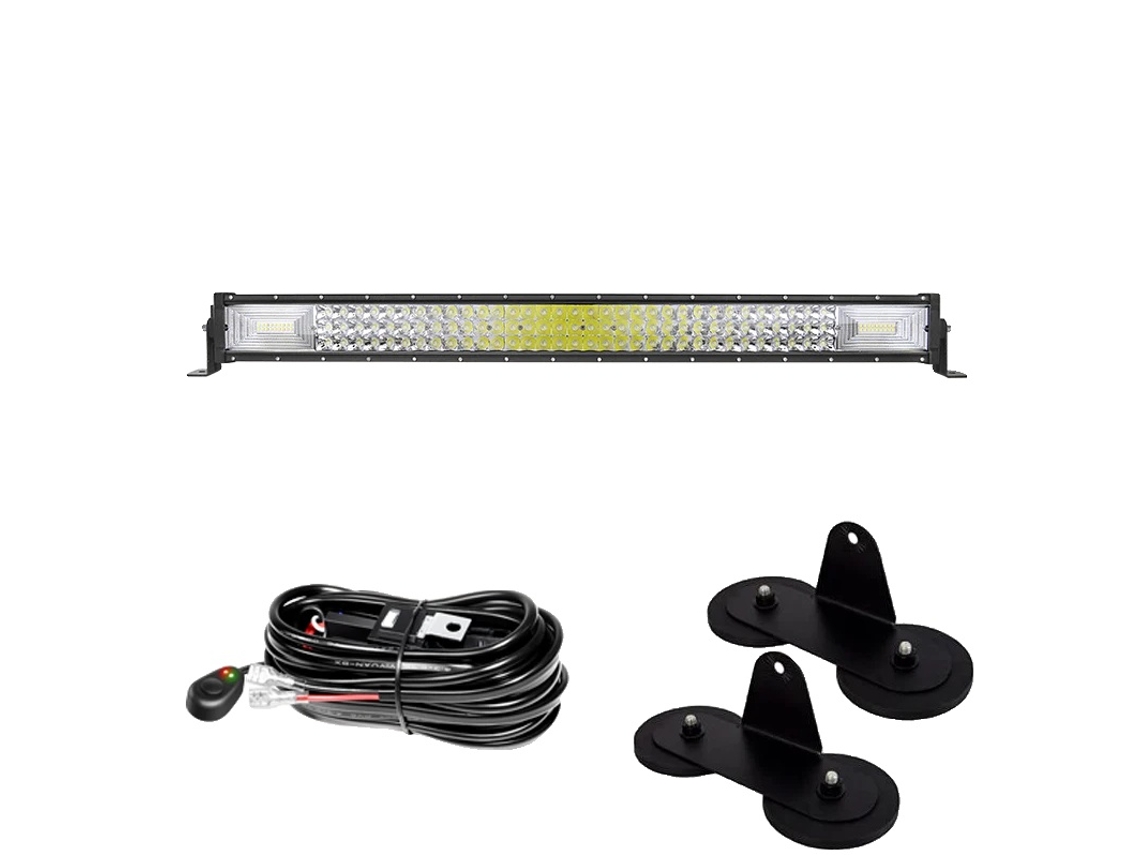 Barra de luz LED, tecnología 7D, soporte magnético, cable de 32 pulgadas, 405 W, OEM