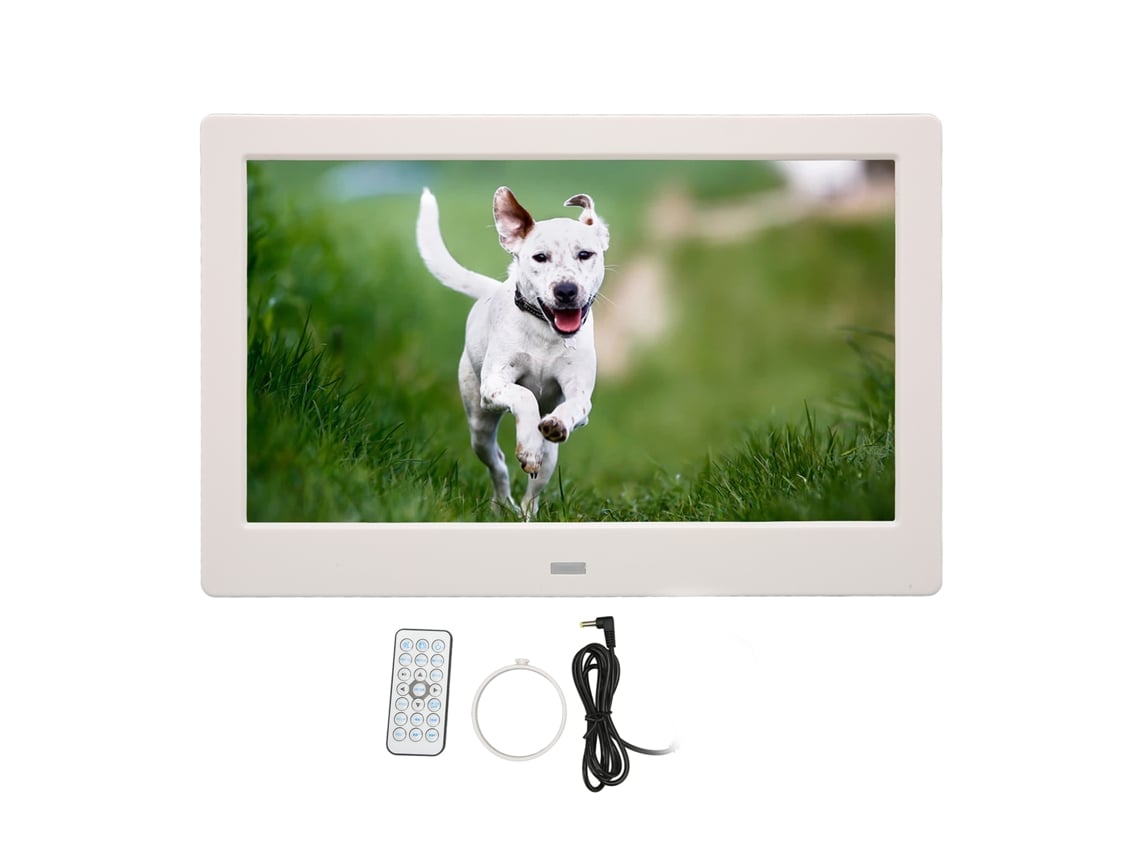 Quadro Digital De Fotos 10.1 Polegadas Hd Com Rotação Automática, Vídeo, Música E Controle Remoto Plugue Uk