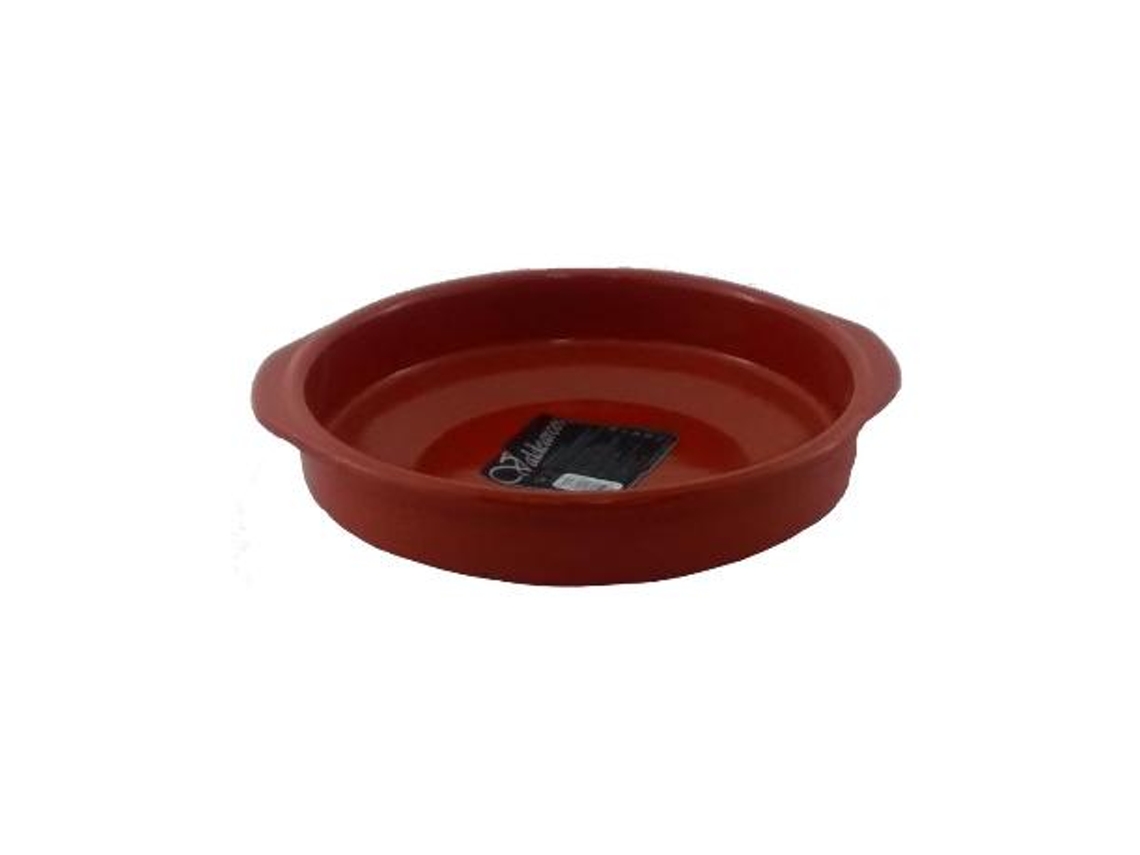 Cazuela barro redonda asas 26 cm