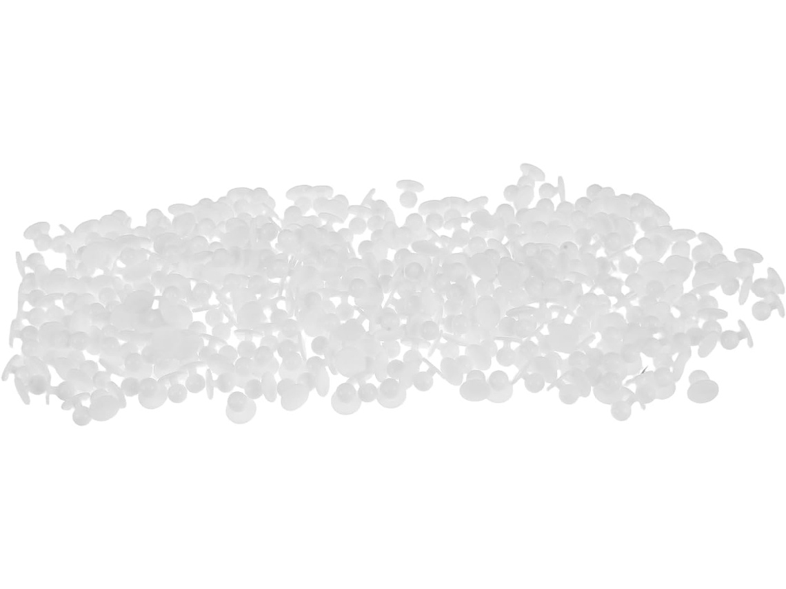 300 Botones De Plástico Blanco Para Coser, Redondos, Planos Y De Tamaño Mediano Para Chaquetas De Chef.