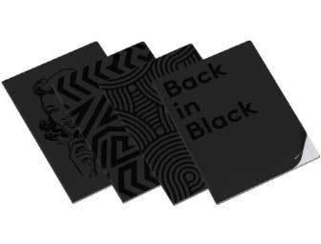 Cuaderno Engrapado AMBAR Negro (A4 - Cuadriculado - 40 Hojas)