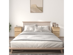 Mesitas de Noche LOVELY HOME Mesinha 2 Pcs 40X35X70 Cm Cor Carvalho Sonoma