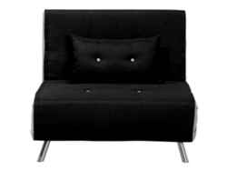 Sofá cama BELIANI Farris de Poliéster Negro 100x191x89