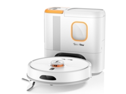 Aspiradora robótica Teendow D20s Max, potencia 6000pa, 5000mah, 70db, 250ml, autonomía 180min, color blanco