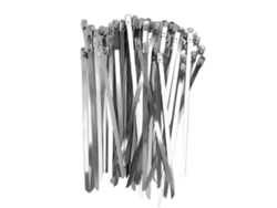100 Piezas De Bridas De Acero Inoxidable Autoblocantes Para Cables, Kit De Sujeción De Cables Tipo A