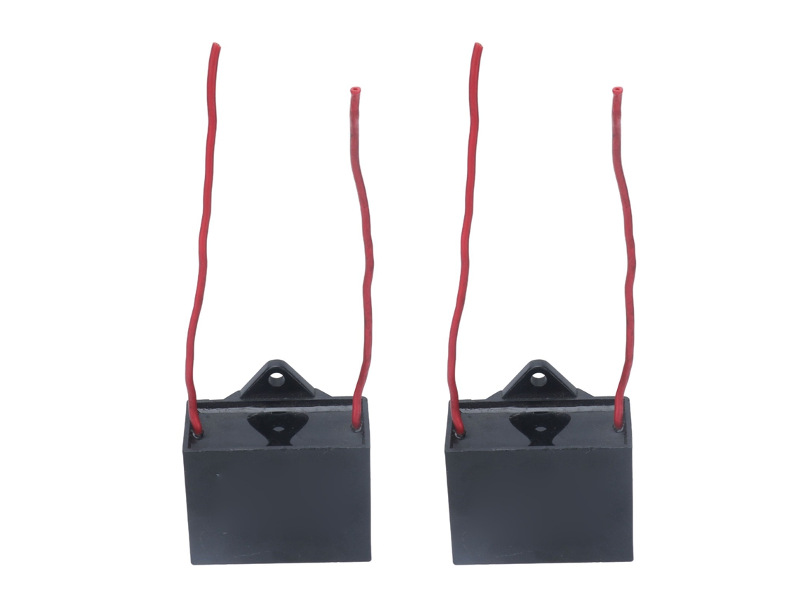 Condensador De Arranque Para Ventilador De Techo 25 Μf 2 Cables 14 Cm Cbb61 250 Vca 2 Unidades