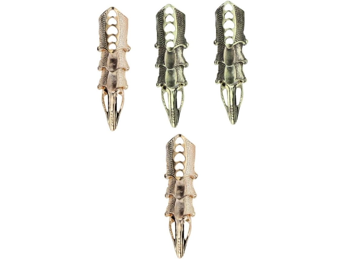 Anillos Decorativos De 4 Piezas, Aleación Creativa, Seguros, Personalizados, Regalos De Halloween